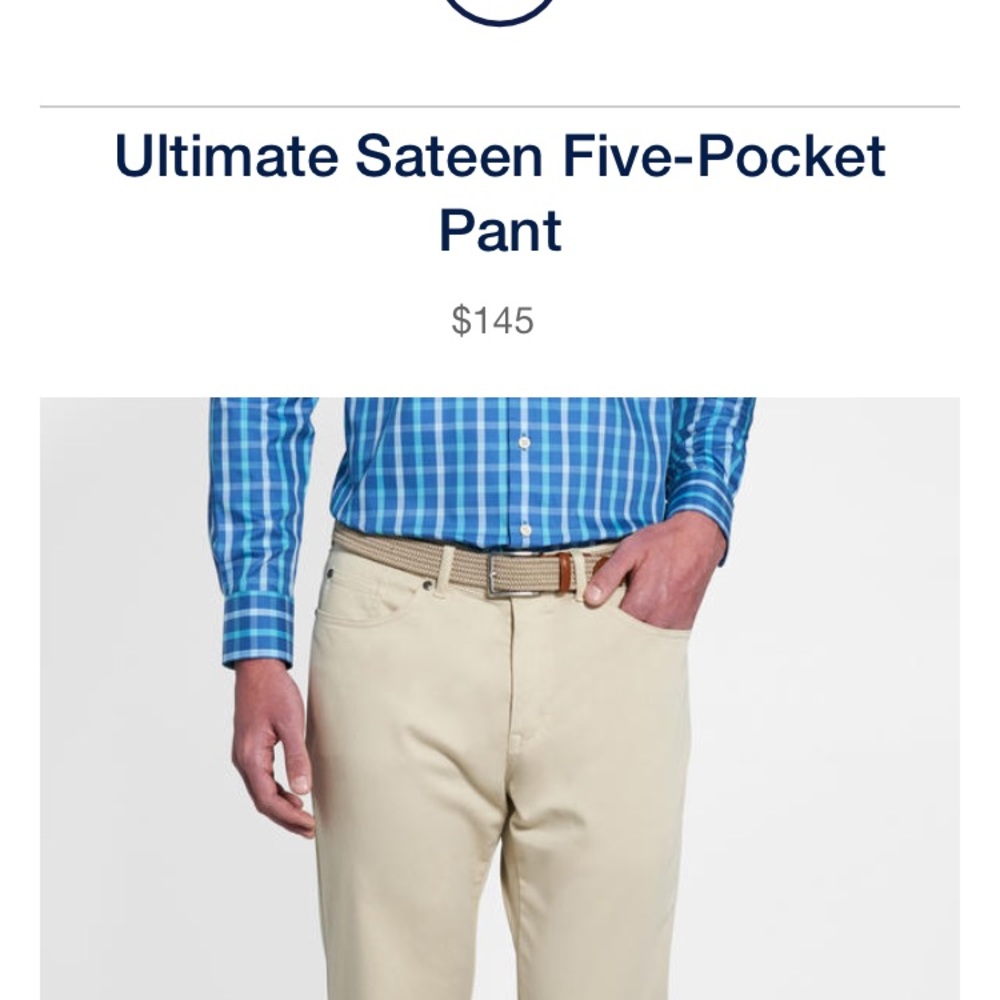 Peter Millar Ultimate Sateen 5 pocket pant